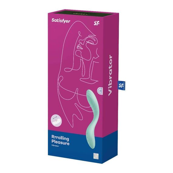 Вибратор с подвижным шариком Satisfyer Rrrolling Pleasure для точечной стимуляции точки G, мятный Sex Aura | Зображення 6