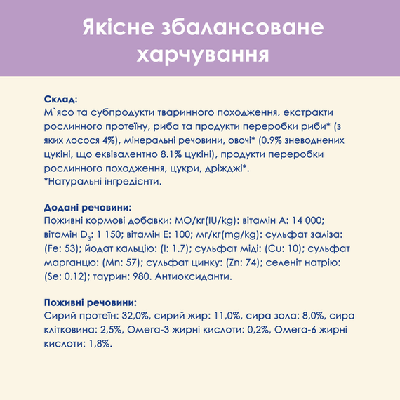 Вологий корм Purina CAT CHOW Adult для дорослих котів із чутливим травленням, лосось і цукіні 85г | Зображення 7
