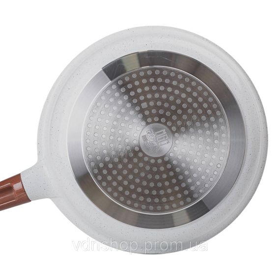 Алюмінієва сковорода 2,7 л з керамічним покриттям антипригарним Ø 28 см біла MGC HP-4-467 | Зображення 2