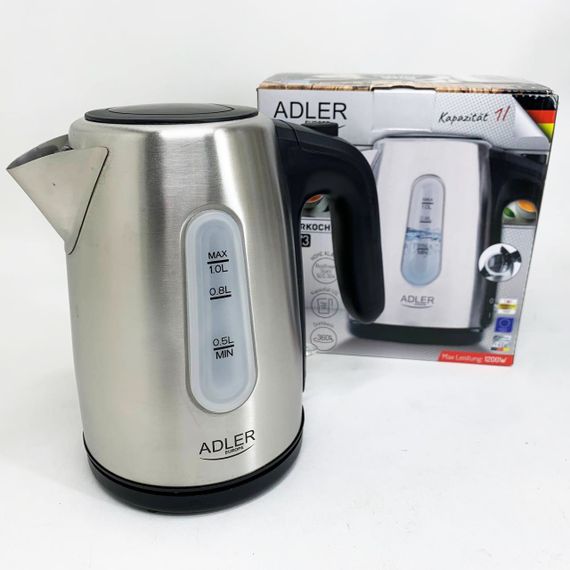 Чайник для дома удобный Adler, Мощный чайник для кипячения, Электрочайник на кухню KQ-45 | Зображення 6