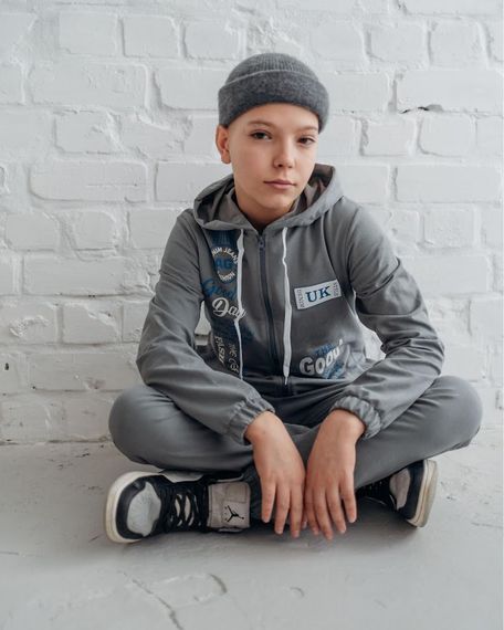Костюм для хлопчика (підлітковий) Носи своє 134 Сірий (p-4608-83795) | Зображення 3