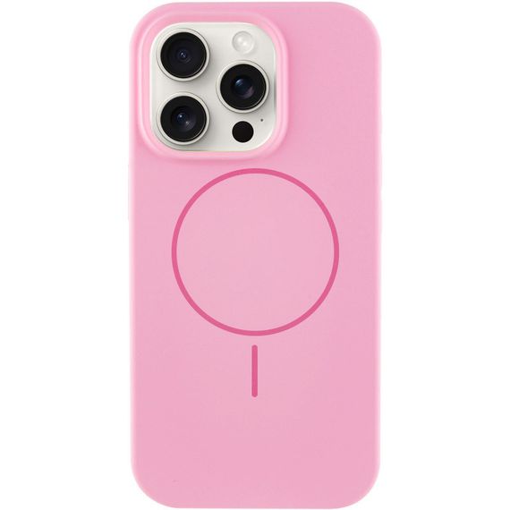 Чехол Silicone Case Full Protective (AA) NO LOGO with MagSafe для Apple iPhone 13 Pro (6.1") Розовый / Light pink
