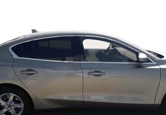 Верхняя окантовка стекол OmsaLine HB, SD (4 шт, нерж.) для Ford Focus IV 2018-2024 гг