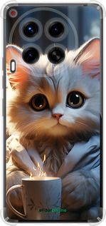 Чохол на Tecno Camon 30 4g Білий кіт "5646sp-3712-2448"