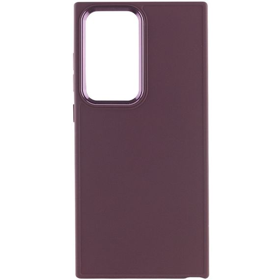 TPU чохол Bonbon Metal Style для Samsung Galaxy S24 Ultra Бордовий / Plum | Зображення 1