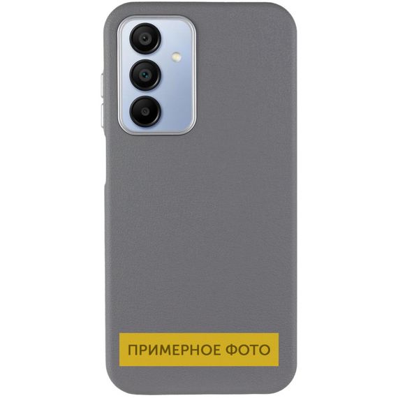 Шкіряний чохол Leather Case Metal Buttons для Xiaomi Redmi 9C Titanium Gray | Зображення 1
