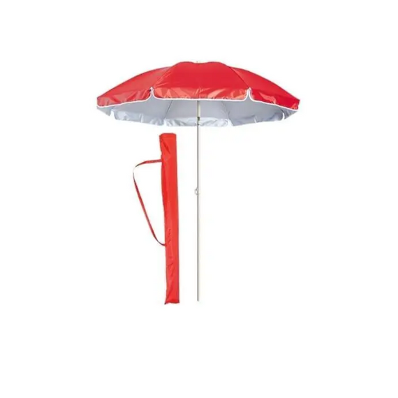 Парасолька пляжна, сонцезахисна парасолька з металевими спицями для пляжу, дачі та пікніка діаметром 2 м | Зображення 3