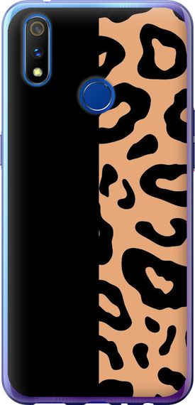 Чехол на Realme X Lite Пятна леопарда "4269u-2030-17620"