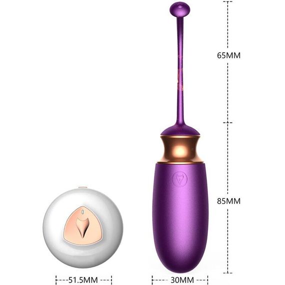 Віброяйце з підігрівом та пультом дистанційного керування - Vibrating Silicone Love EGG USB, BS6300001 sexstyle | Зображення 11