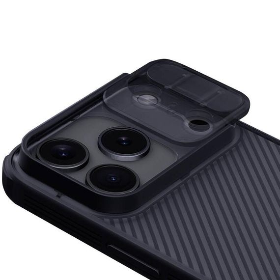 Карбонова накладка Nillkin CamShield Pro Apple iPhone 17 Pro (6.3") Transparent black | Зображення 3