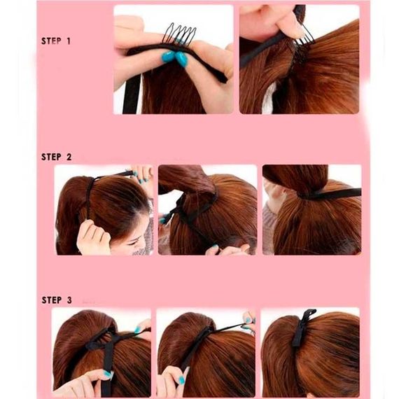 Шиньон накладной хвост на ленте Didaka волнистые волосы "Шатенка" - 48 см | Зображення 3