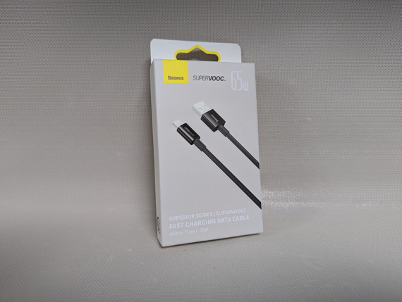 USB кабель Baseus Superior Series SuperVOOC, USB to Type-C, 65W, черный