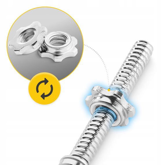 Гриф для штанги прямий 4FIZJO 150 см 25 мм (P-5905973401142) | Зображення 9