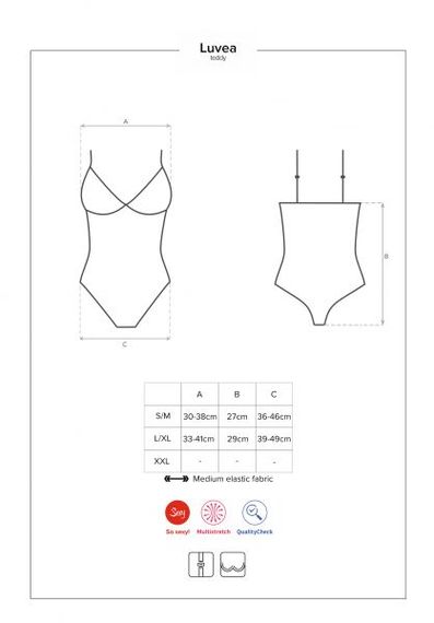 Боді Obsessive Luvaeteddy S/M | Зображення 6