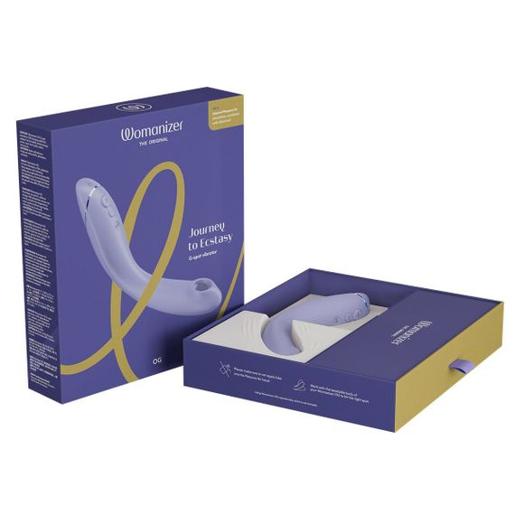 Вакуумный стимулятор для точки G и клитора с вибрацией Womanizer OG Lilac, 12 уровней, 3 режима | Зображення 7