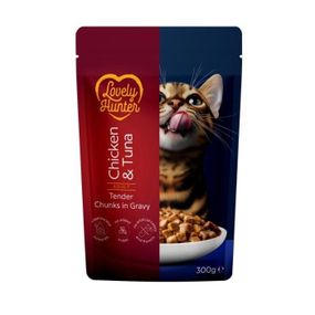 Вологий корм для котів з куркою та тунцем Lovely Hunter Cats With Chicken And Tuna, 300 гр