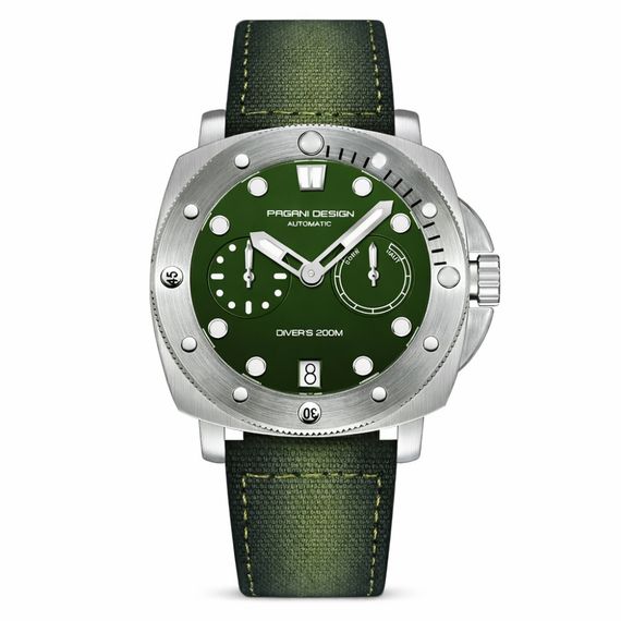 Чоловічий годинник Pagani Design PD-1767 Silver-Green