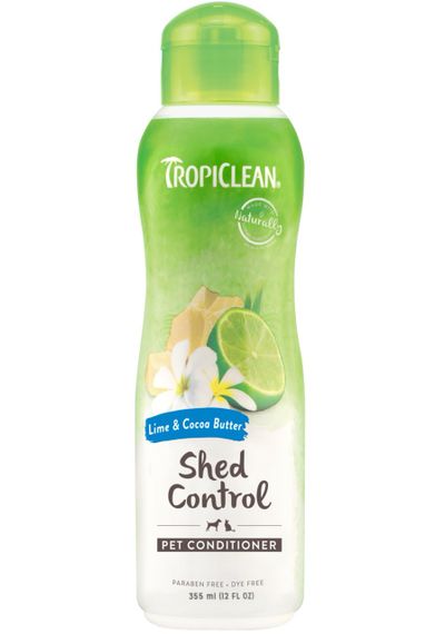 Кондиціонер для прискорення линяння для собак та котів TropiClean Lime and Cocoa Butter, 355 мл