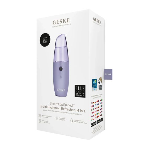 Увлажнитель для кожи лица GESKE Facial Hydration Refresher 4 in 1 gray, Фиолетовый | Зображення 7