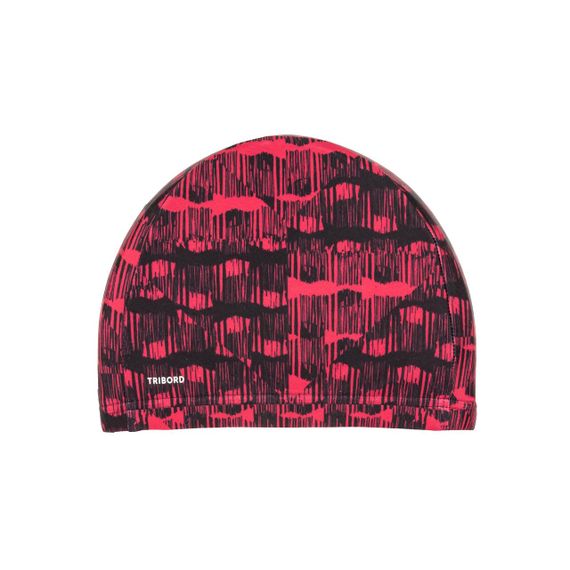 Шапочка для плавання текстильна розмір L червона - L 59-62cm