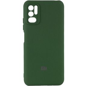 Чехол Silicone Cover My Color Full Camera (A) для Xiaomi Redmi Note 10 5G / Poco M3 Pro Full camera, Зеленый / Dark green