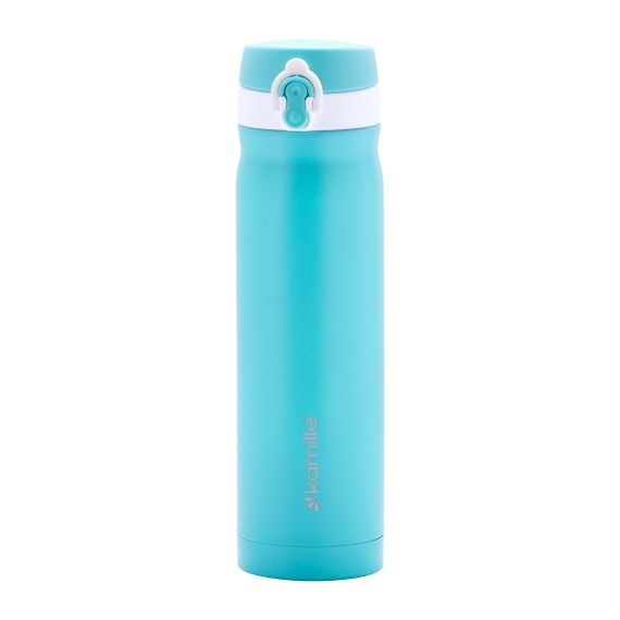 Термос-бутылка голубой 500ml из нержавеющей стали | Зображення 8