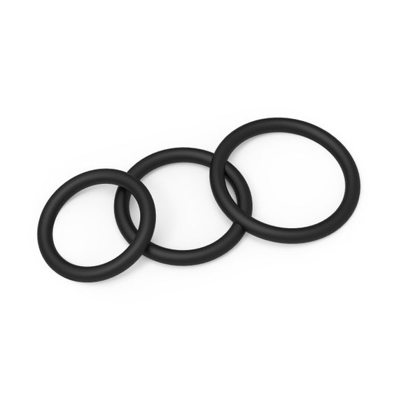 Ерекційні кільця - Erospace Men’s Play Set Of 3 Cock Rings B7 | Зображення 3