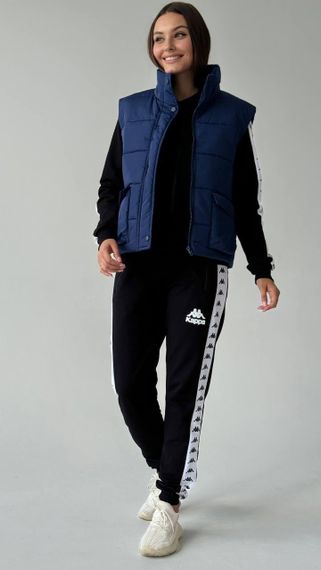 Жіноча жилетка темно-синя | Зображення 3