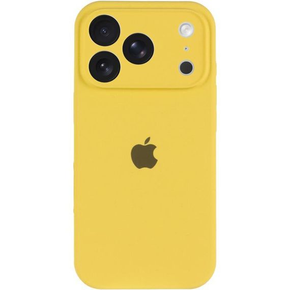 Чохол Silicone Case Full Camera Protective (AA) для Apple iPhone 17 Pro Max (6.9") Жовтий / Yellow | Зображення 1