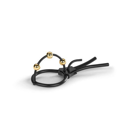 Утяжка для пениса Mystim Pearly Pete, с тремя шариками sexstyle