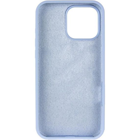 Чехол Silicone Case Full Protective (AA) для Apple iPhone 14 Pro (6.1") Голубой / Lilac Blue | Зображення 2