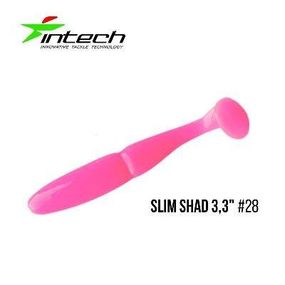 Силиконовая приманка, Съедобный силикон Intech Интеч Slim Shad 3,3"7 шт #28