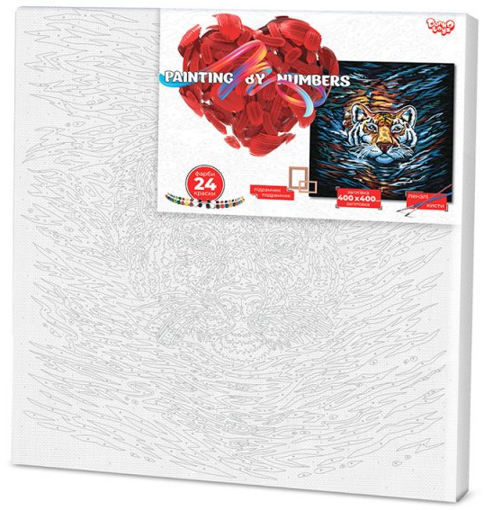 Картина за номерами 40*40 KpNe-02 Danko Toys PAINTING BY NUMBERS Вид 3 | Зображення 1