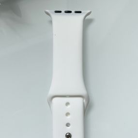 Силіконовий ремінець для розумного годинника Smart Watch 38/40 (Білий)