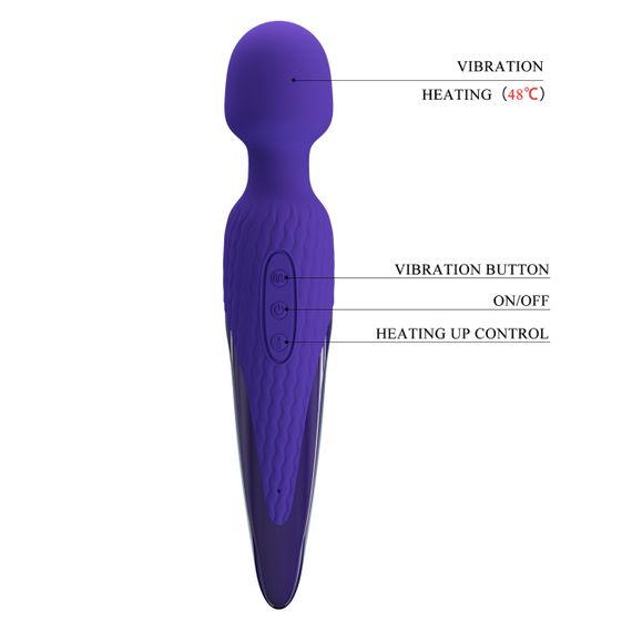 Вибромассажер - Pretty Love Antony Heat Massager Blue Sex Aura | Зображення 7