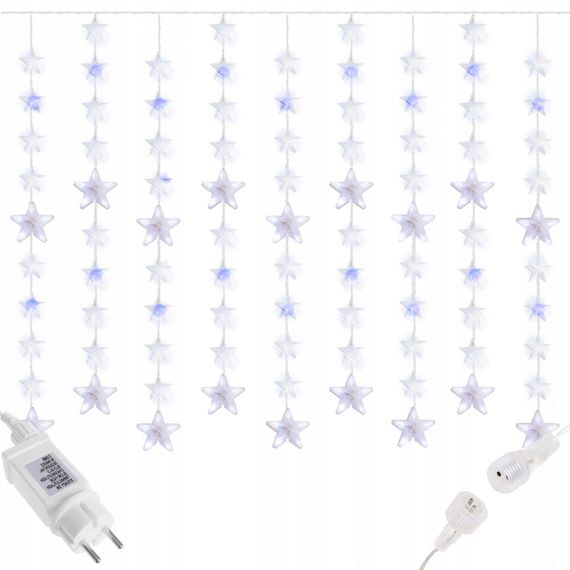 Гірлянда вулична (зовнішня) бахрома Springos 2 м 180 LED CL4003 Cold White/Blue | Зображення 8