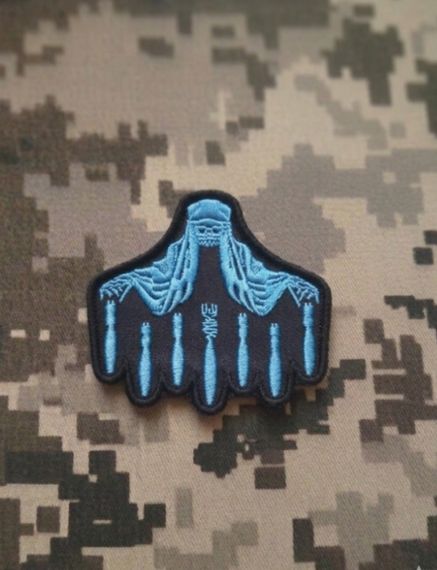 Шеврон Смерть / світло синій