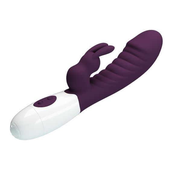 Вібратор - Pretty Love Naughty Bunny Vibrator Dark Purple Sex Aura | Зображення 4