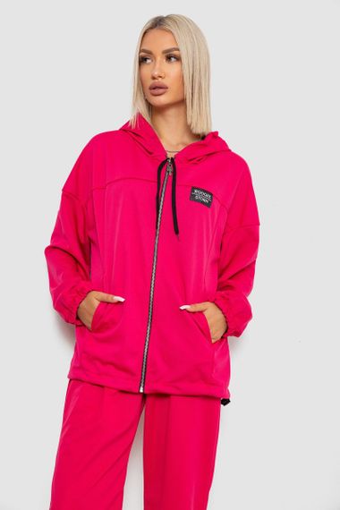 Спортивный костюм женский, цвет малиновый, 238R114-4 | Зображення 1