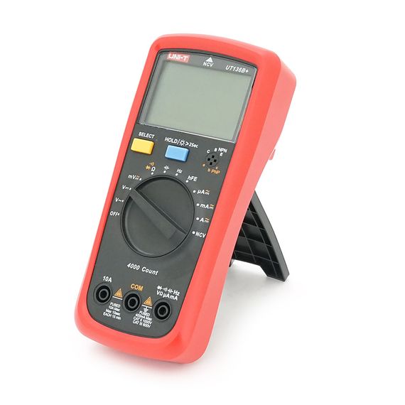 Мультиметр UNI-T UT136B+ Вимірювання: V (AC/DC), A (AC/DC), Ω, C, Hz, NCV. Функції: Data Hold, продзвонювання, тест діодів, | Зображення 2