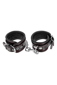 Наручники Fetish Tentation Premium Patent leather handcuffs Чорні One Size