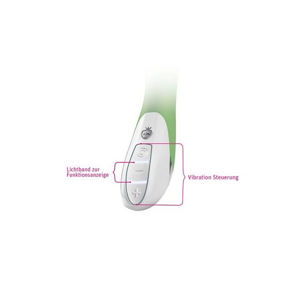 Потужний вібратор Mystim Sassy Simon Green з двома моторами і стимулюючим рельєфом | Зображення 4