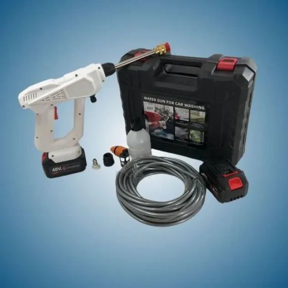 Мийка високого тиску 48v на 2 акумулятори пістолет для миття автомобіля, M-48 | Зображення 1