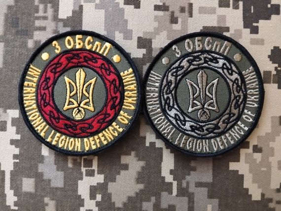 Шеврон 3 окремий батальйон спеціального призначення - 2шт (кольоровий+зелений)