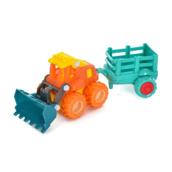 Дитяча машинка інерційна "Будівельна" 2018-55 з причепом  Вид 1