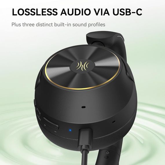 Гарнітура OneOdio A6, Bluetooth + USB-C, Hybrid ANC, Black | Зображення 2