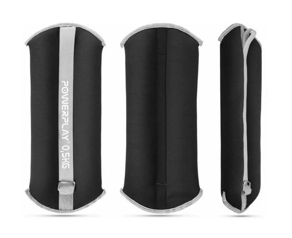 Обважнювачі-манжети для ніг та рук PowerPlay PP-4349 Ankle/Wrist Weights (2 шт*2 кг) Чорні (PP_4349_Black_2) | Зображення 3