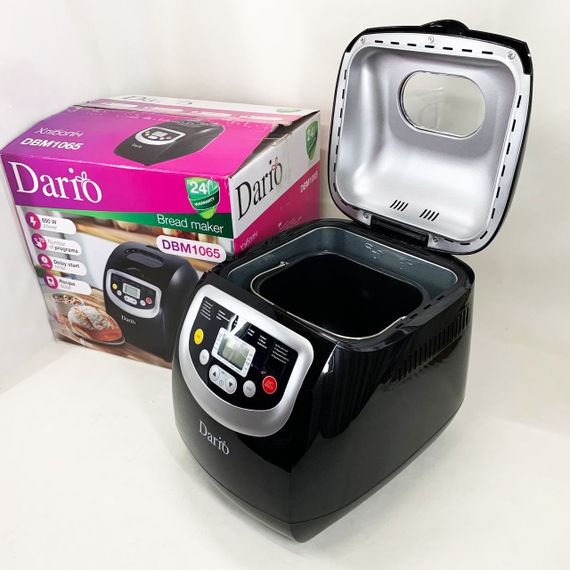 Хлебопечки для бездрожжевого хлеба DARIO DBM 1065 600 Вт, 19 програм, Свежий хлеб дома TQ-58 | Зображення 6