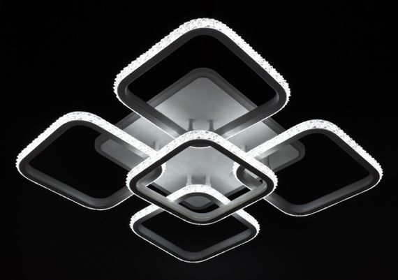 Люстра світлодіодна стельова LED світильник для квартири на стелю лед 26320 Білий 12х55х55 см. | Зображення 2