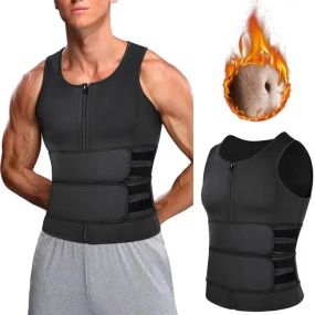 Чоловічий неопреновий жилет Body Shaper Tank Tops XL Black